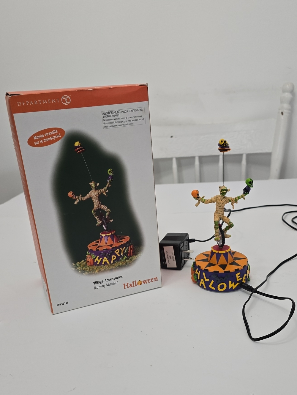 Department 56 Retired Halloween Mummy Mischief Spins Around Village Accessories
